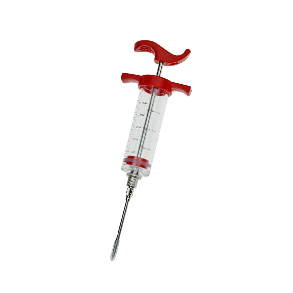 BBQ Meat Syringe Marinade Injector with Stainless Steel Needles Turkey Chicken Syringe Sauce Injection Kitchen Tools Accessorie