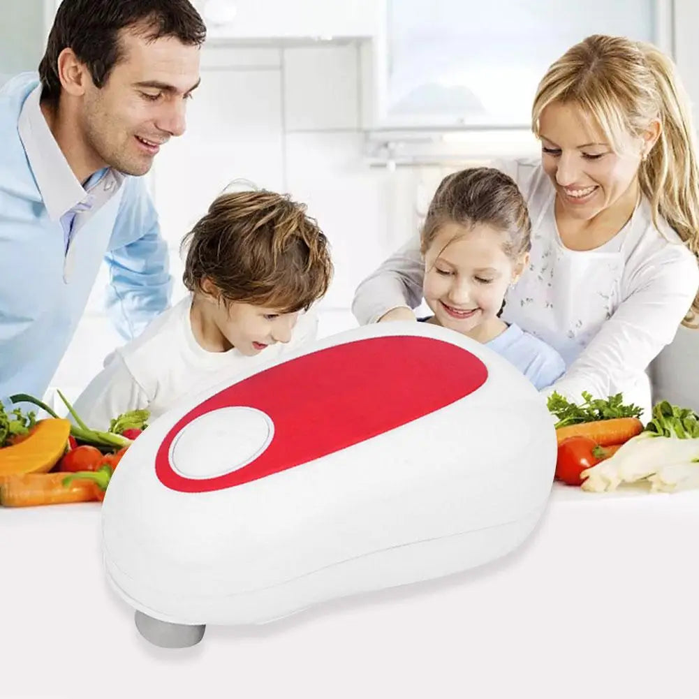 Electric Can Opener Portable Battery Powered Automatic Smooth Handheld Can Opener for Home Seniors and Professional Chefs