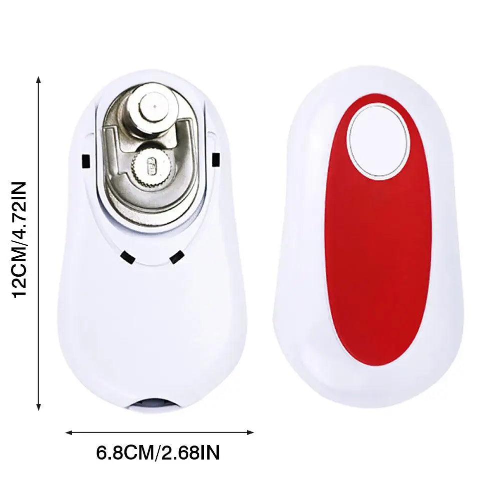 Electric Can Opener Portable Battery Powered Automatic Smooth Handheld Can Opener for Home Seniors and Professional Chefs