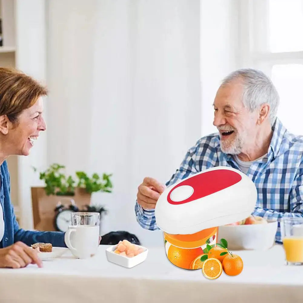 Electric Can Opener Portable Battery Powered Automatic Smooth Handheld Can Opener for Home Seniors and Professional Chefs