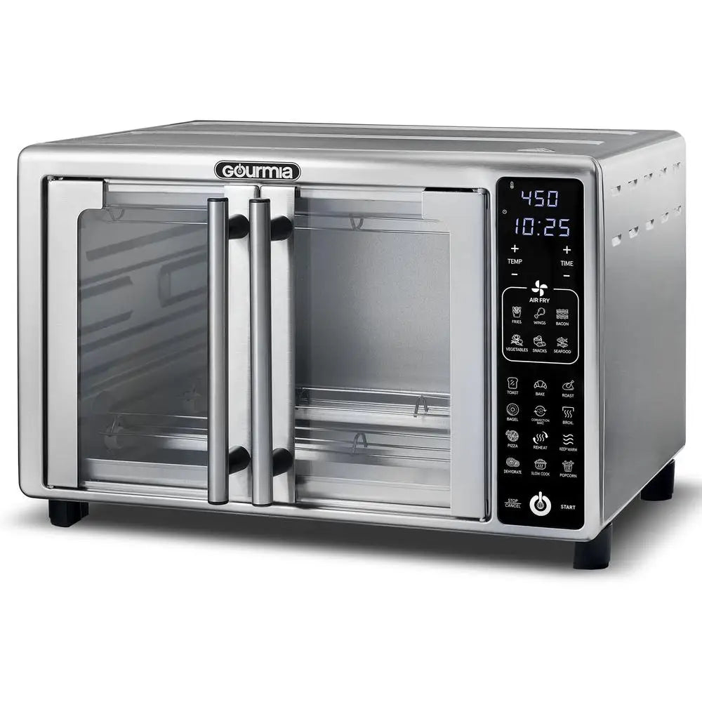 6-Slice Digital Air Fryer Toaster Oven with 19 One-Touch Presets Stainless Steel Advanced Technology Perfectly Crisped Creations