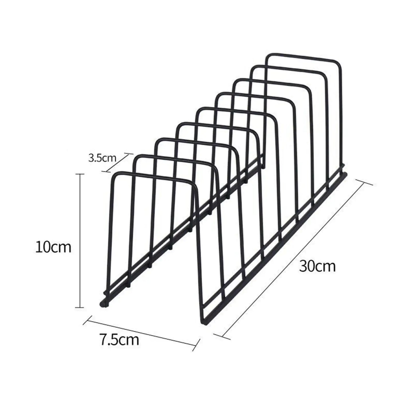 Dish Storage Rack Kitchen Utensils Drainer Rack Bakeware Rest Lid Organizer for Cabinet Home Pantry Dining Room Restaurant
