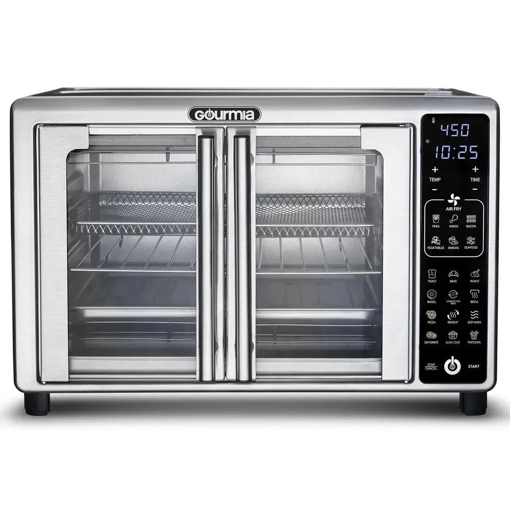 6-Slice Digital Air Fryer Toaster Oven with 19 One-Touch Presets Stainless Steel Advanced Technology Perfectly Crisped Creations