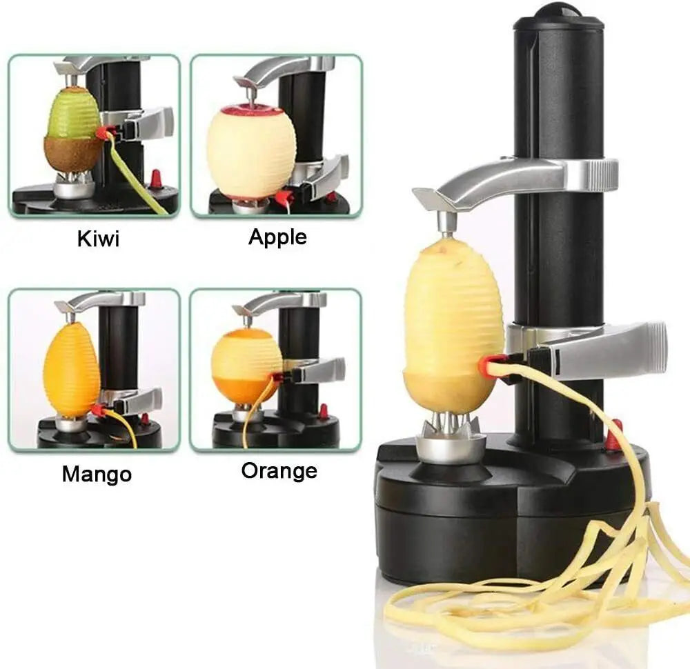 Multifunction Electric Peeler For Vegetables Automatic Stainless Steel Apple Peeler Kitchen Potato Fruit Cutter Machine