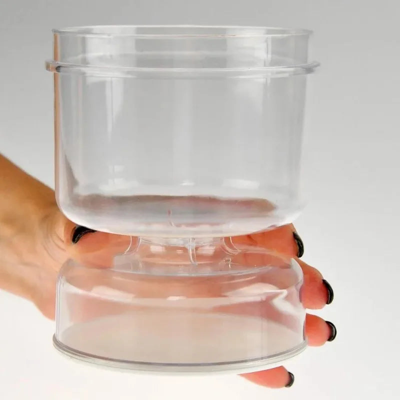 Sealed Jar for Pickle Home Kitchen Wet Dry Separation Pickles Box with Flip Storage Strainer Hourglass Design Olives Container