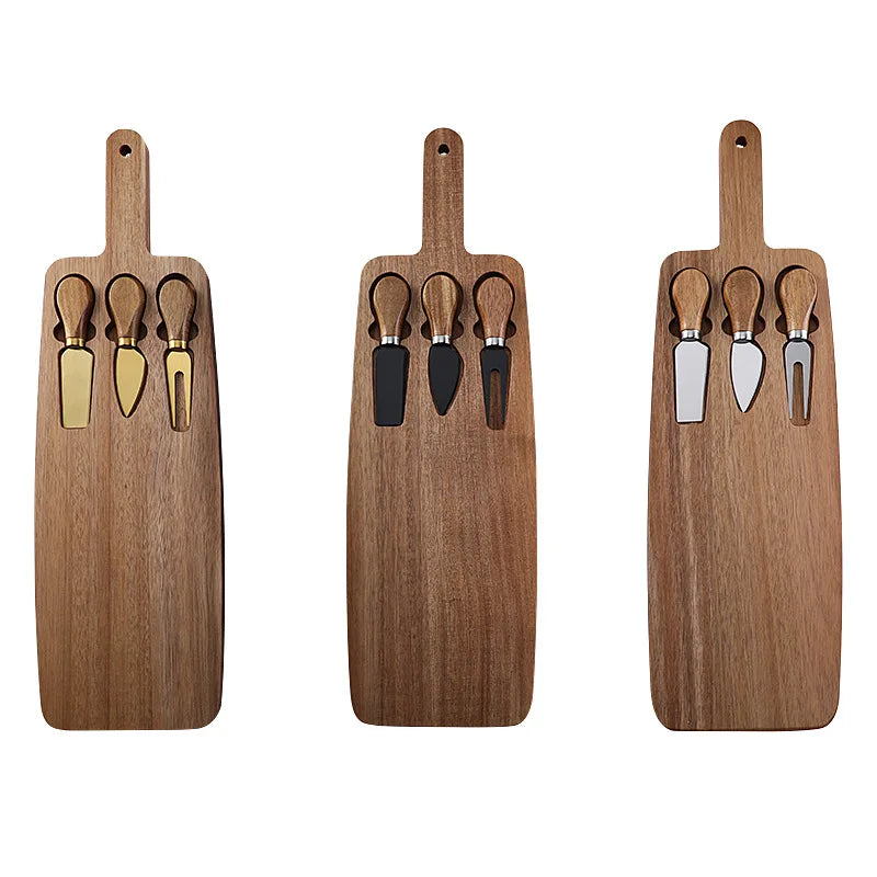 Acacia Cheese Board Set Cheese Knife Cheese Board Wooden Cutting Board Steak BoardKnife