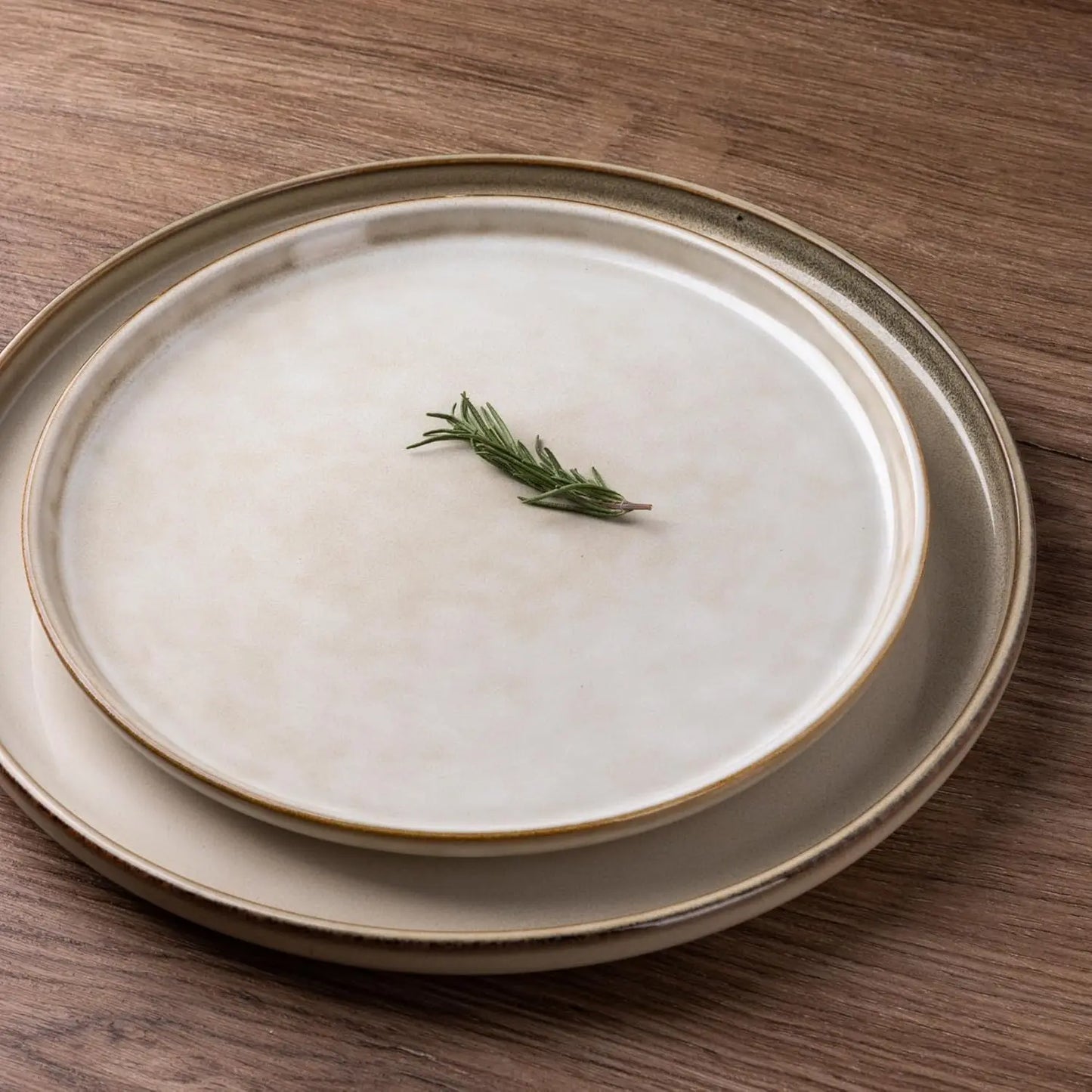 Ceramic Dinnerware Sets for 4, 12 Pieces Stoneware Plates and Bowls Sets, Reactive Glaze Dishes -Scratch Resistant,