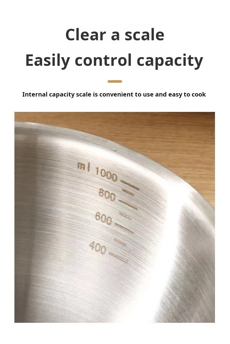 17-25cm Stainless Steel Gold And Silver Salad Bowl Rice Noodles Lamian Noodles Bowl Kitchen Tableware Food Container