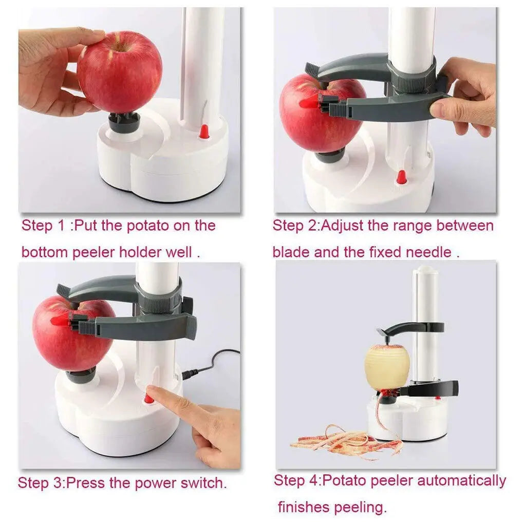 Multifunction Electric Peeler For Vegetables Automatic Stainless Steel Apple Peeler Kitchen Potato Fruit Cutter Machine