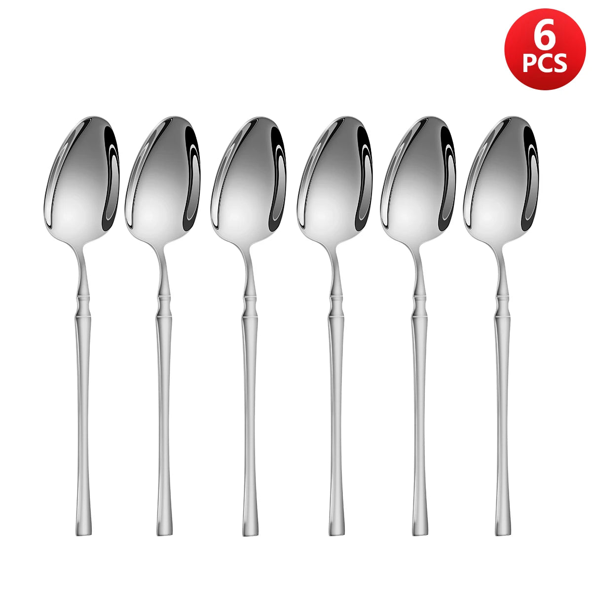 4/6/16/24pcs Silver stainless steel cutlery Steak knife and fork dessert spoon spoon and teaspoon Home restaurant cutlery set