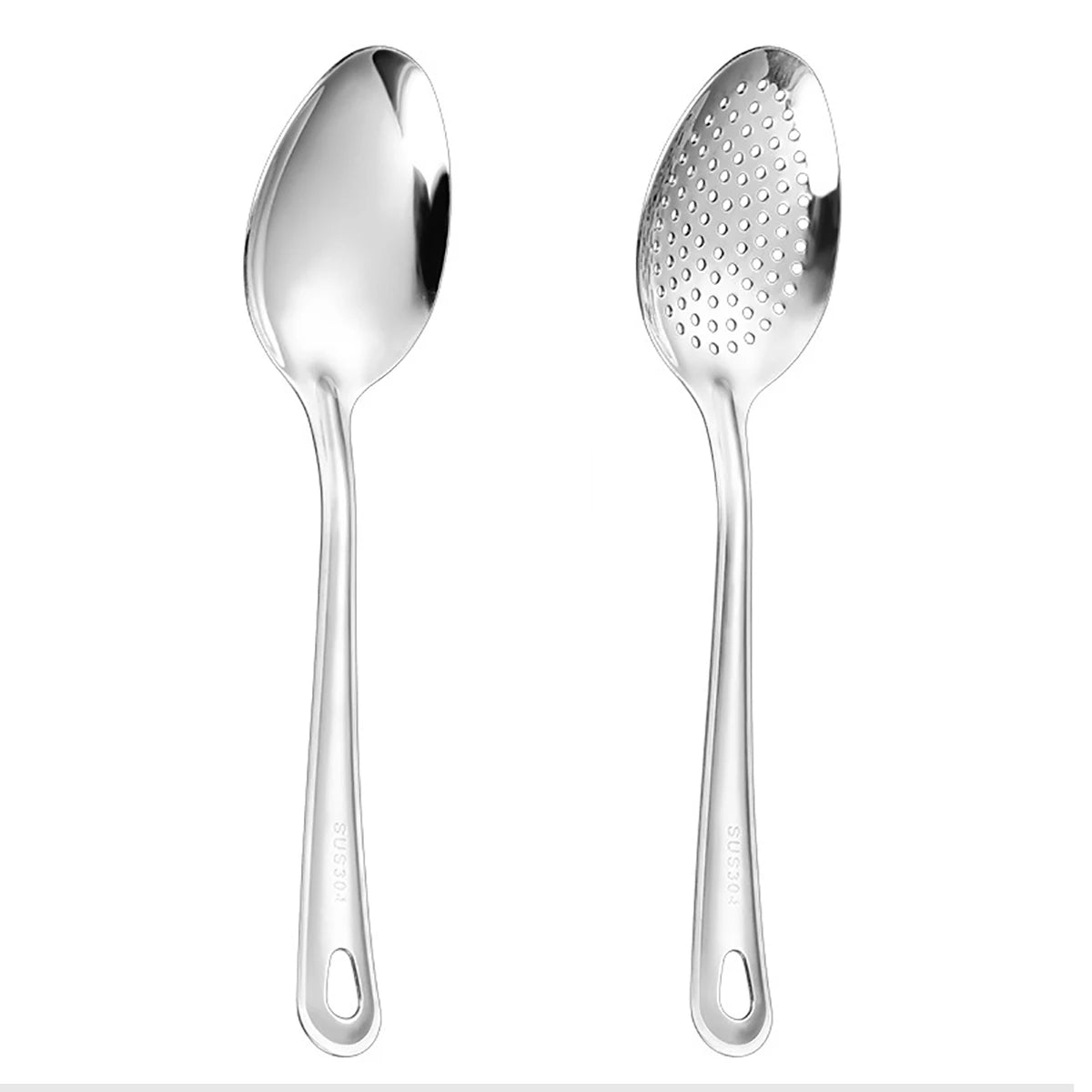304 Stainless Steel Strainer Spoon Colander Ladle Filter Strainer Food Skimmer Useful Things For Kitchen Gadgets Kitchenware