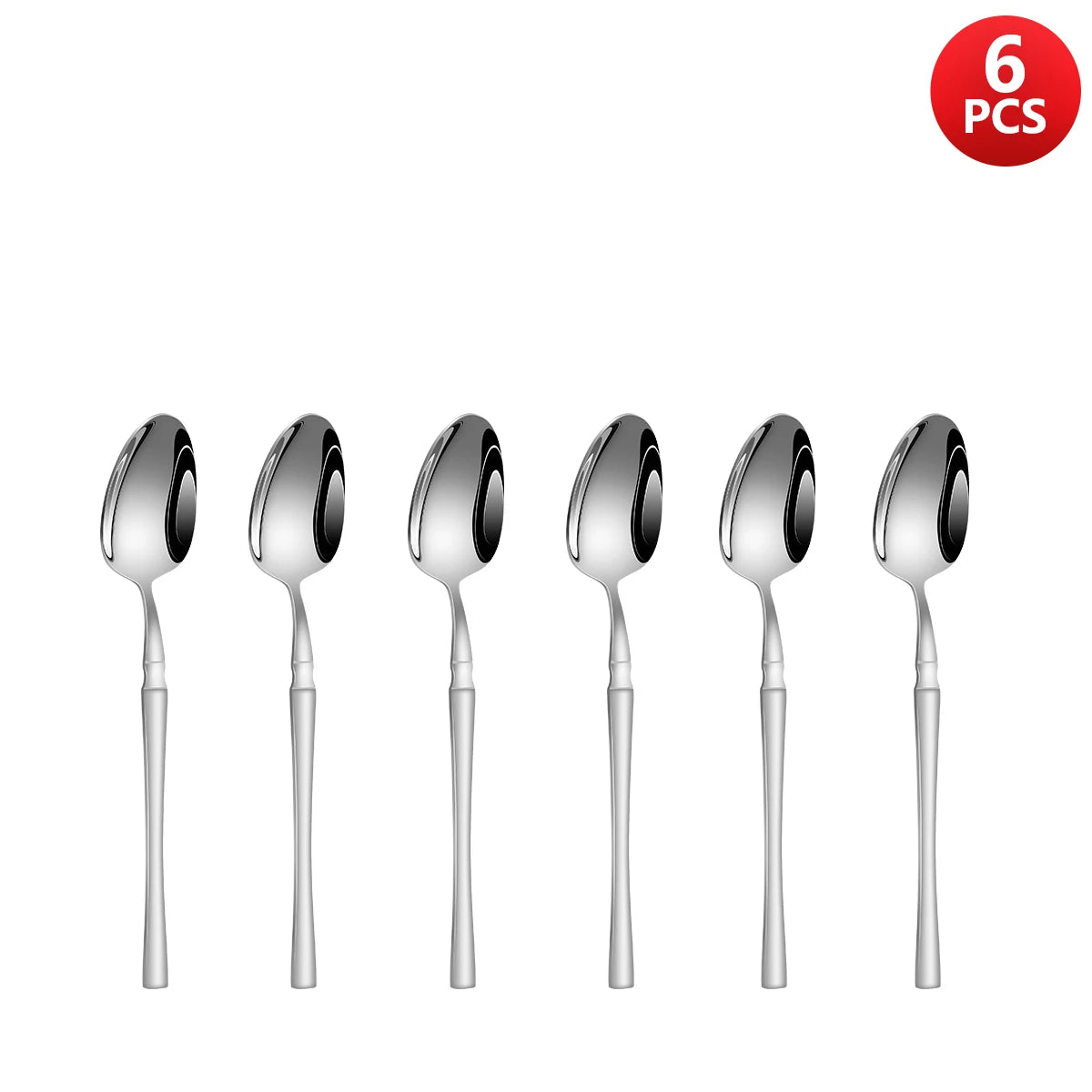 4/6/16/24pcs Silver stainless steel cutlery Steak knife and fork dessert spoon spoon and teaspoon Home restaurant cutlery set