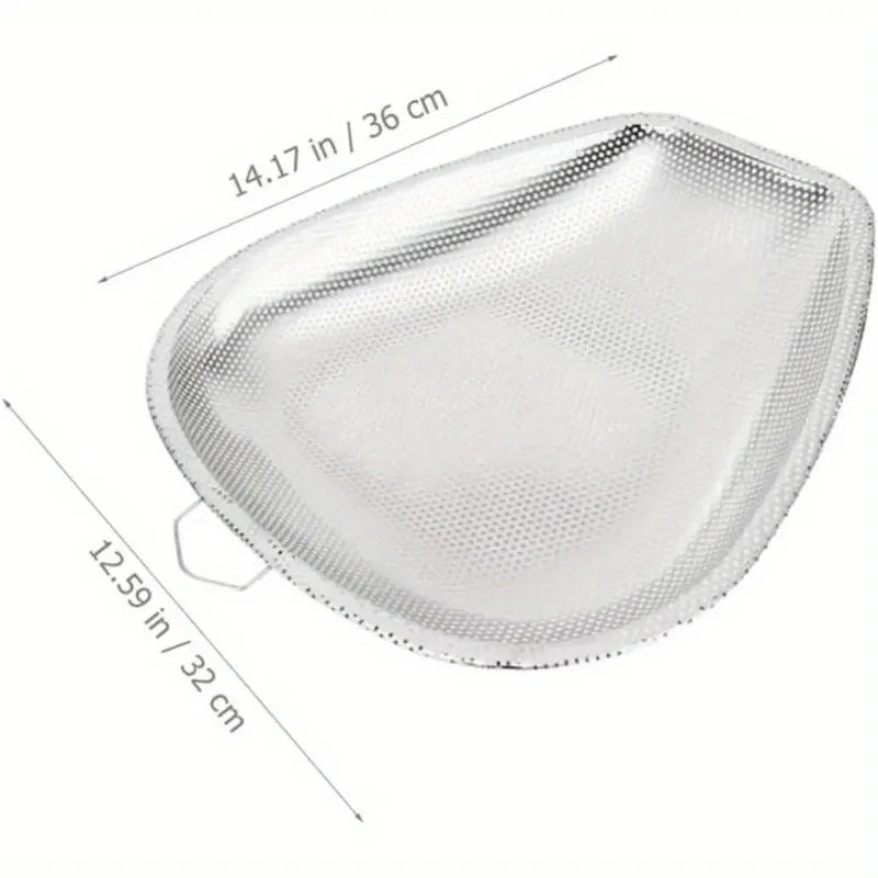 1PC Stainless Steel Colander Strainer Sieve Kitchen Rice Washer Fine Mesh Food Strainers Colander Vegetables Fruits Draining