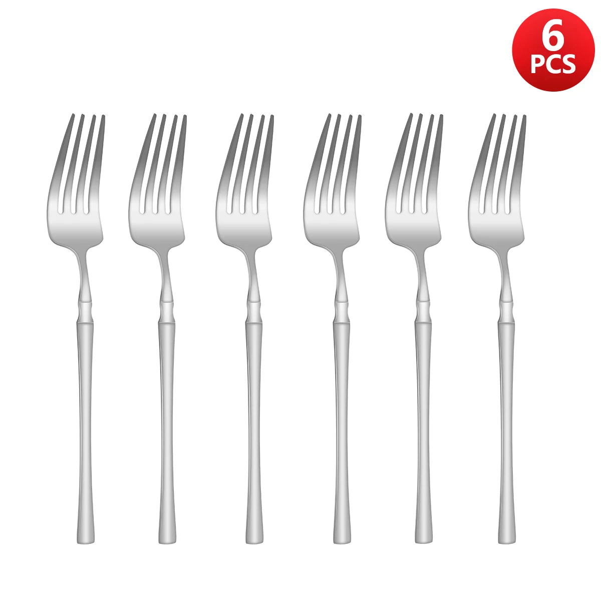 4/6/16/24pcs Silver stainless steel cutlery Steak knife and fork dessert spoon spoon and teaspoon Home restaurant cutlery set