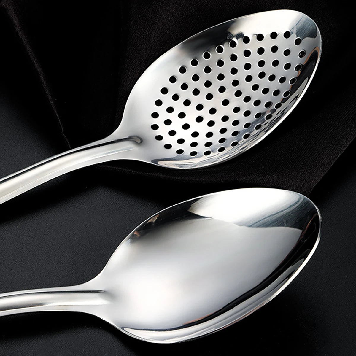 304 Stainless Steel Strainer Spoon Colander Ladle Filter Strainer Food Skimmer Useful Things For Kitchen Gadgets Kitchenware