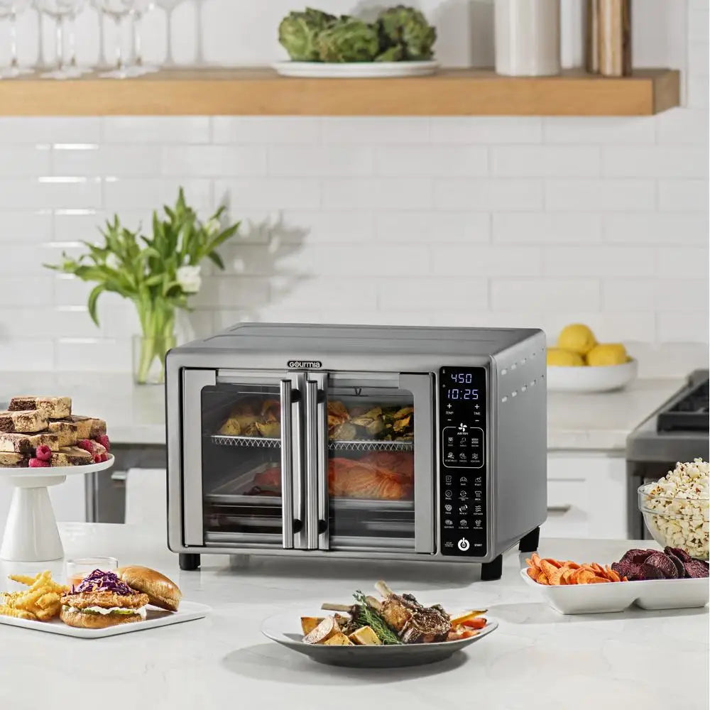 6-Slice Digital Air Fryer Toaster Oven with 19 One-Touch Presets Stainless Steel Advanced Technology Perfectly Crisped Creations