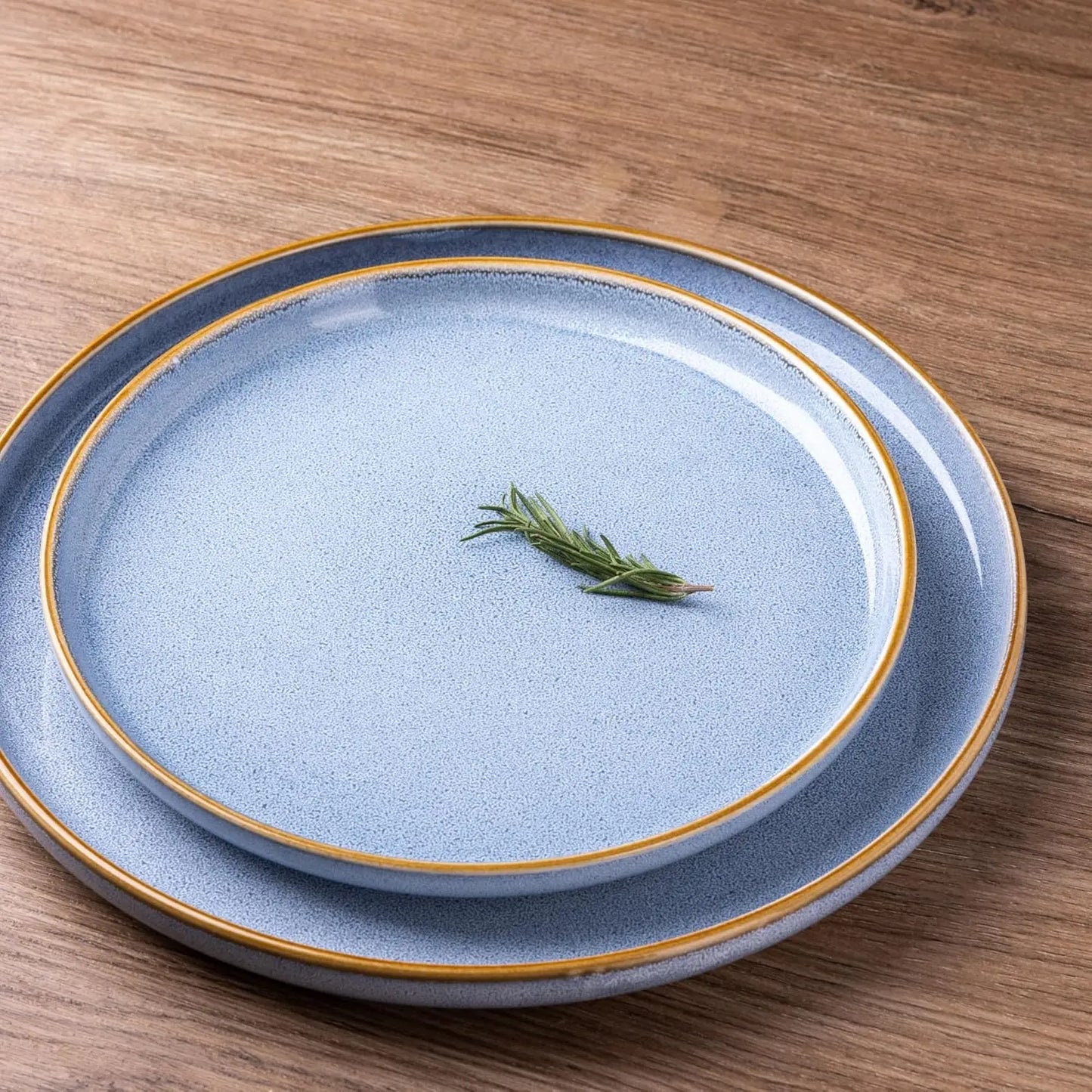 Ceramic Dinnerware Sets for 4, 12 Pieces Stoneware Plates and Bowls Sets, Reactive Glaze Dishes -Scratch Resistant,