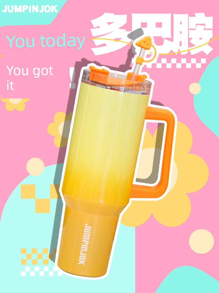 Dopamine Insulated Stainless Steel Straw New Arrival Large Ice Cup