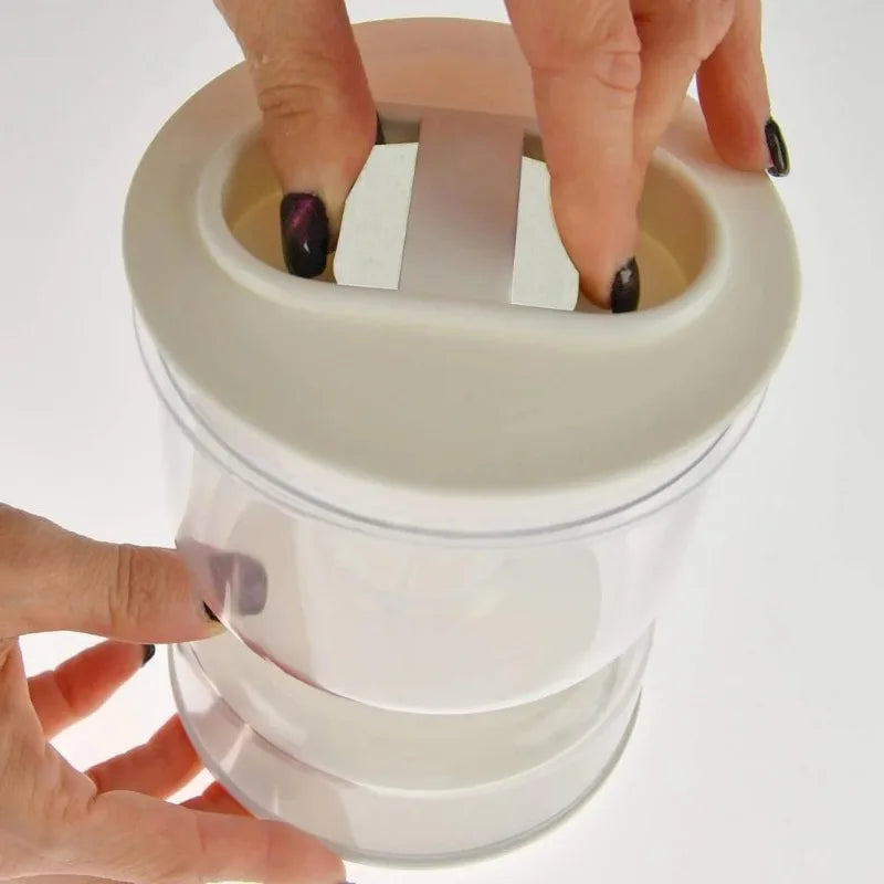 Sealed Jar for Pickle Home Kitchen Wet Dry Separation Pickles Box with Flip Storage Strainer Hourglass Design Olives Container
