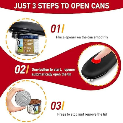 One Touch Can Opener Electric Can Opener Electric Can Opener Automatic Jar Bottle Machine Portable Kitchen Opening Opener Tool