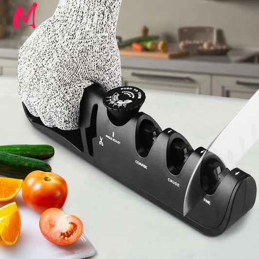 Knife Sharpener Angle Adjustable 4 Stages Scissors Sharpening stone Professional Kitchen Grinder knives Whetstone Sharpener Tool