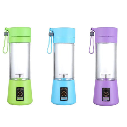 Portable Blender USB Mixer Two Blades Electric Juicer Machine Smoothie Blender Mini Food Processor Personal Lemon Squeezer