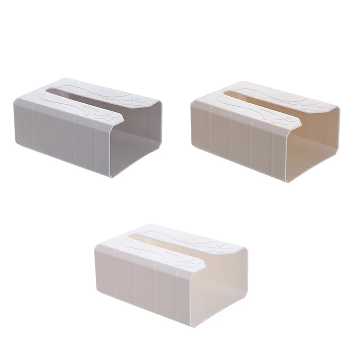 2020 Tissue Box Self Adhesive Tissue Box Napkin Holder Wall Mounted Garbage Bag Dispenser Rack  Storage