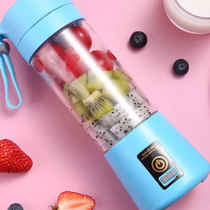 Portable Blender USB Mixer Two Blades Electric Juicer Machine Smoothie Blender Mini Food Processor Personal Lemon Squeezer