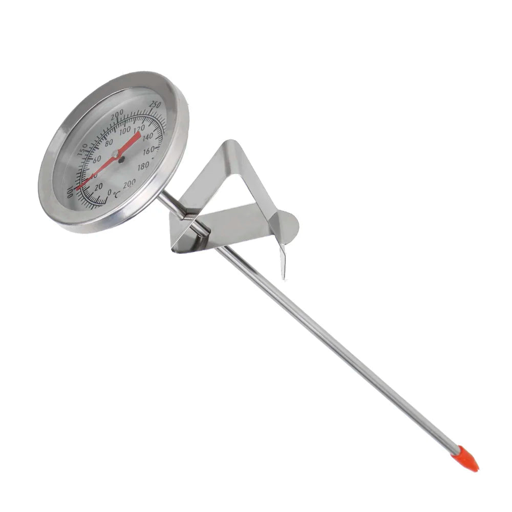 Probe Thermometer Kitchen Tools Cooking Temperature Meter 0~200℃ Milk Coffee Food Meat Gauge Stainless Steel