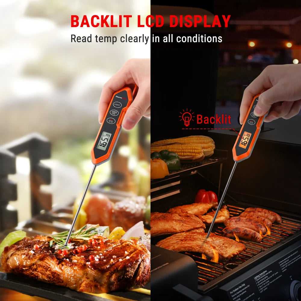 ThermoPro TP15H Backlight Waterproof Meat BBQ Thermometer Digital Instant Reading Cooking Kitchen Thermometer For Oven Milk