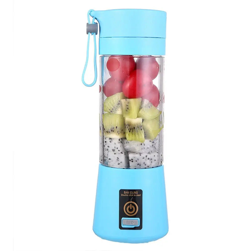 Portable Blender USB Mixer Two Blades Electric Juicer Machine Smoothie Blender Mini Food Processor Personal Lemon Squeezer