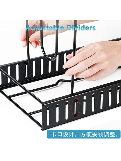 Multi-Layer Extendable Folding Non-Slip Pot Rack Iron Dish