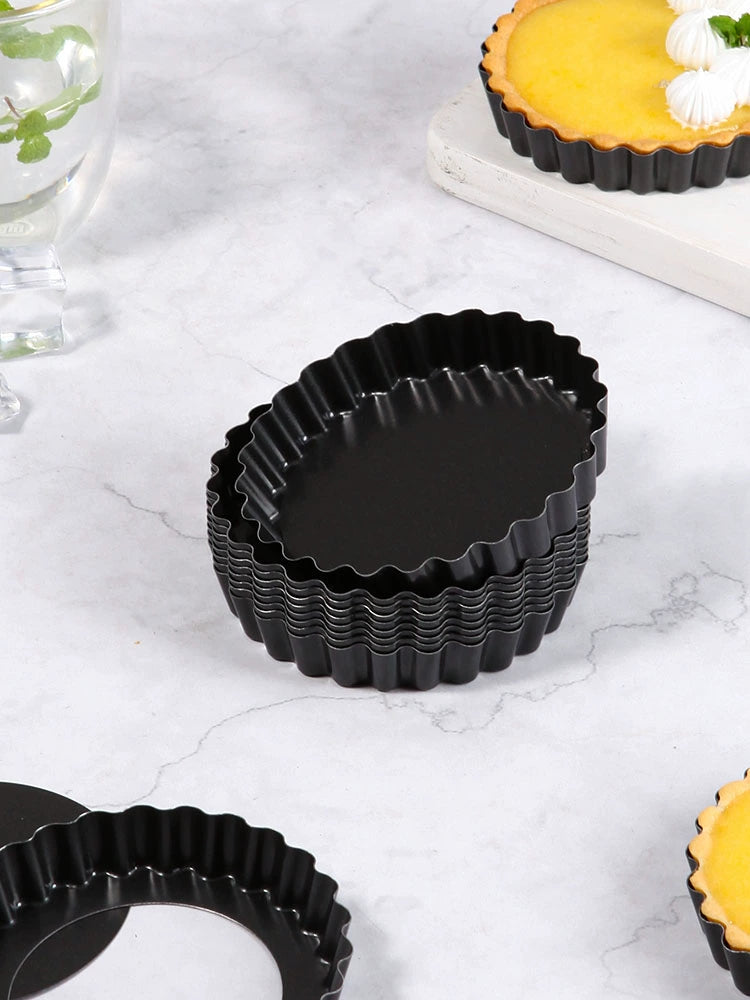 Learning Kitchen Movable Bottom Chrysanthemum Pie Pan Non-Stick Tart Plate Household Baking Mold Commercial Hard Film round Pizza Grill