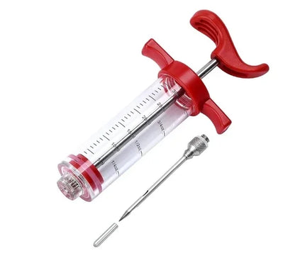 Flavor Needle BBQ Meat Syringe Marinade Injector Pork Steak Meat Sauces Syringes With 3 Stainless Steel Needles Kitchen Tools