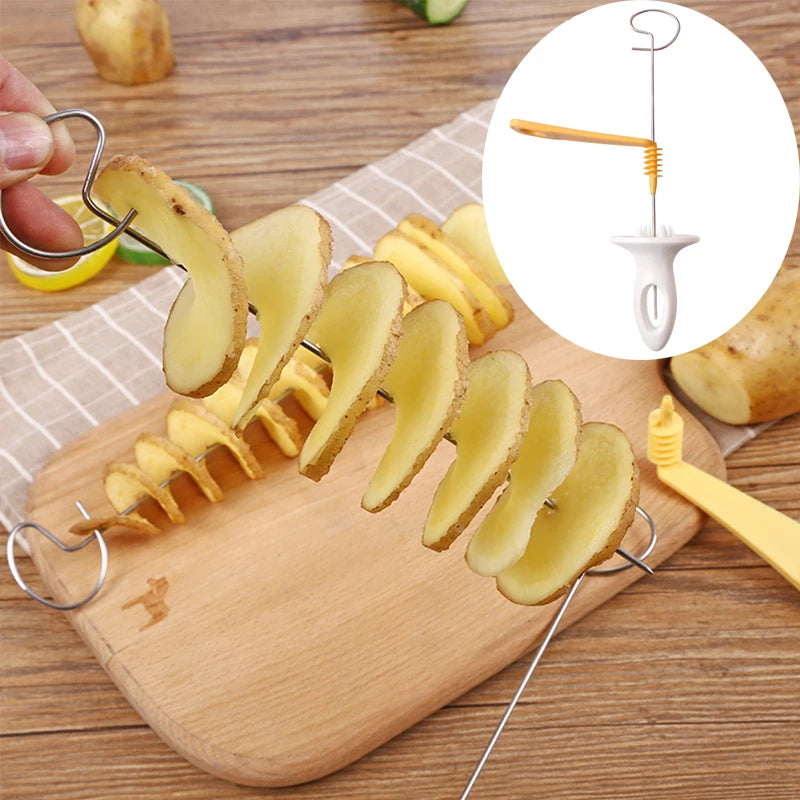 Stainless Steel Fruit & Vegetable Spiral Slicer