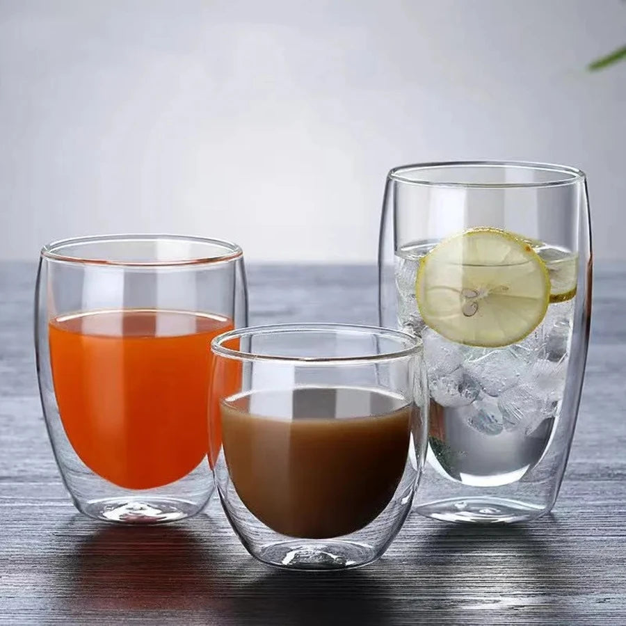 Double Wall Glass Cup (Insulation) Espresso Coffee Mug