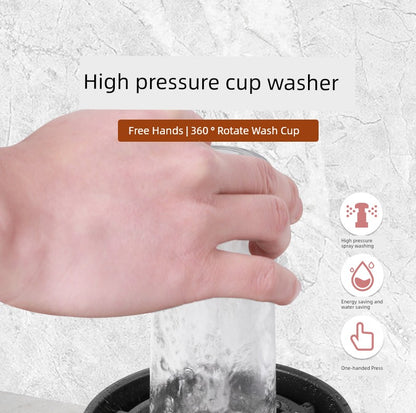 Cup Cleaner Kitchen Sink Vegetable Basin Sink Coffee Tea Shop Bar Automatic High Pressure Washing Cup Handy Gadget