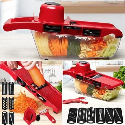 Multifu Vegetable Slicer Manual Kitchen Accessories Grater Vegetable Chopper Round Cutter Household Potato Garlic Shredder