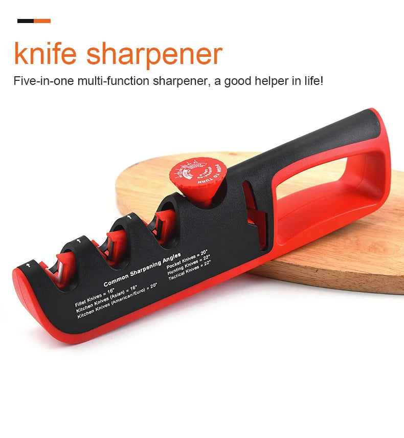 XITUO New 4-in-1 Knife Sharpener Quick Sharpening Stone Adjustable Knives Sharpener Stick For Sharp Kitchen Knives And Scissors