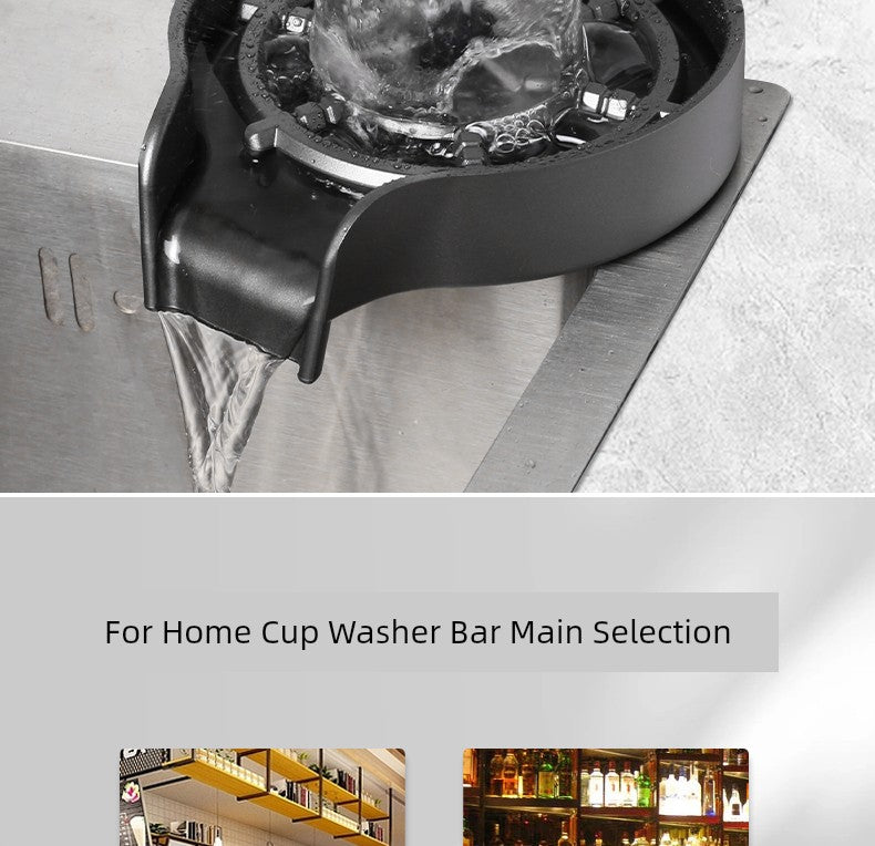 Cup Cleaner Kitchen Sink Vegetable Basin Sink Coffee Tea Shop Bar Automatic High Pressure Washing Cup Handy Gadget