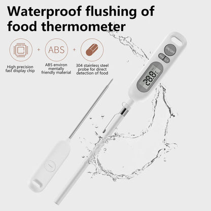 YZ6011 Digital Kitchen Food Thermometer 304Stainless Steel Probe Milk Oil Liquid Oven Temperaure Tool Meat BBQ Temperature Gauge