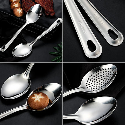 Stainless Steel Strainer Spoon Kitchen Colander Spoon Spoon Filter Strainer Food Scoop Perforated Skimmer Colander