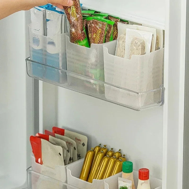 Refrigerator Side Door Kitchen Vegetable and Fruit Storage Box Food Preservation Boxes Spice Home Organization Container