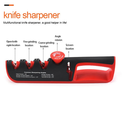 XITUO New 4-in-1 Knife Sharpener Quick Sharpening Stone Adjustable Knives Sharpener Stick For Sharp Kitchen Knives And Scissors