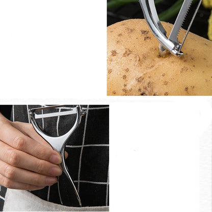 Stainless Steel Kitchen Accessories Multi-function Vegetable Peeler Cutter Potato Carrot Grater Fruit Vegetable Salad Tools