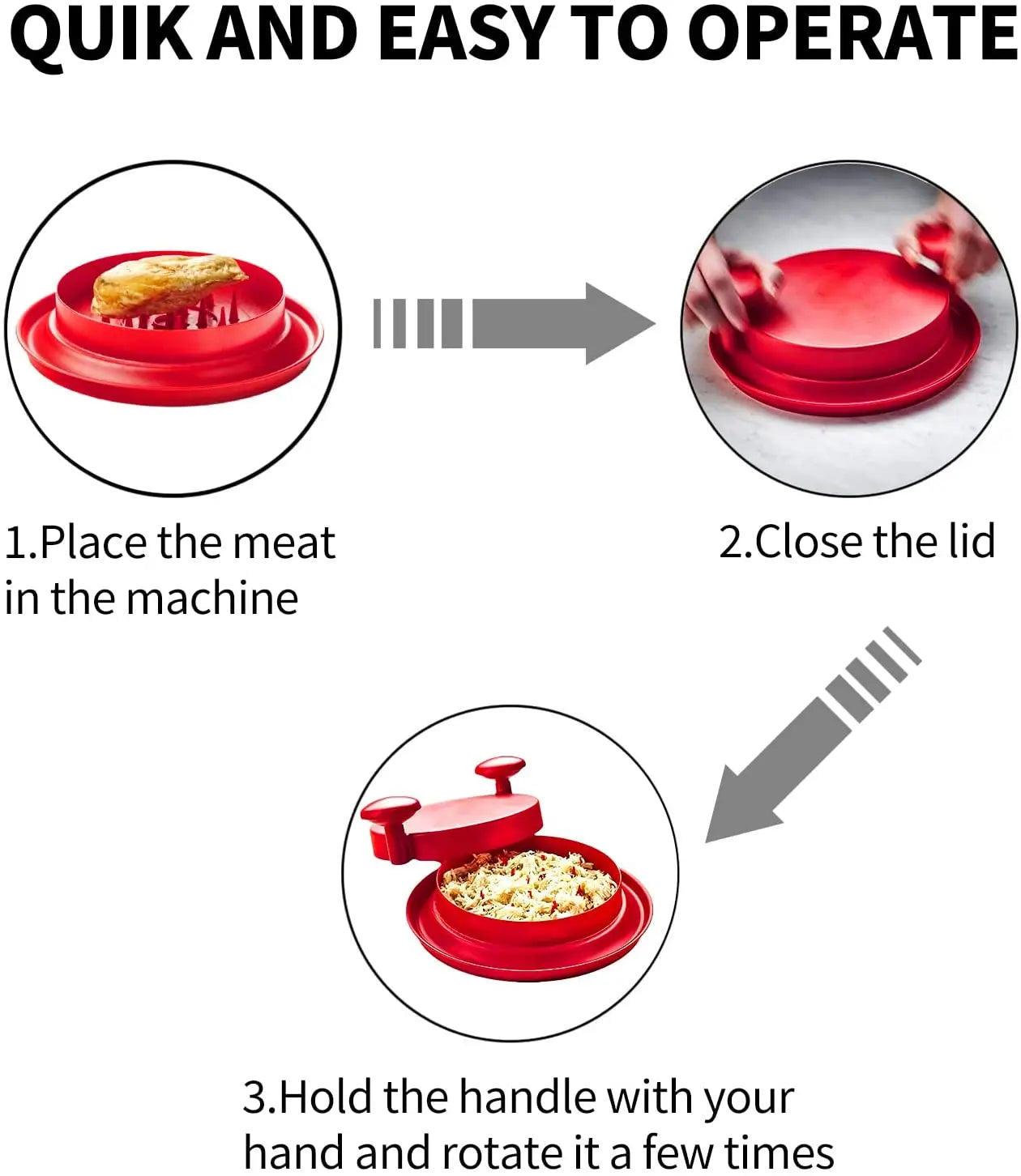 Shred Machine Better Than Bear Claws Meat Shredder for Pulled Pork Beef Cooked Chicken Vegetable Kitchen Tool Meat Grinders