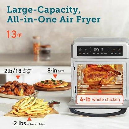 COSORI Air Fryer Toaster Oven, 13 Qt Airfryer Fits 8" Pizza, 11-in-1 Functions with Rotisserie, Dehydrate