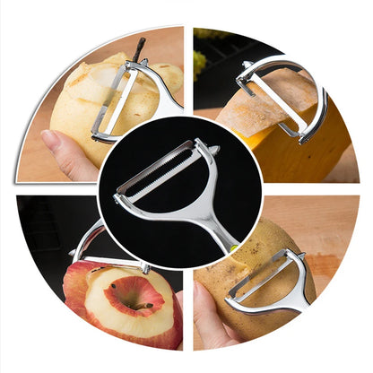 Stainless Steel Kitchen Accessories Multi-function Vegetable Peeler Cutter Potato Carrot Grater Fruit Vegetable Salad Tools