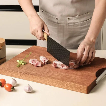 Household Thickened Whole Wood Ebony Cutting Board, Antibacterial and Mold Resistant Home Kitchen Accessories Cutting Board