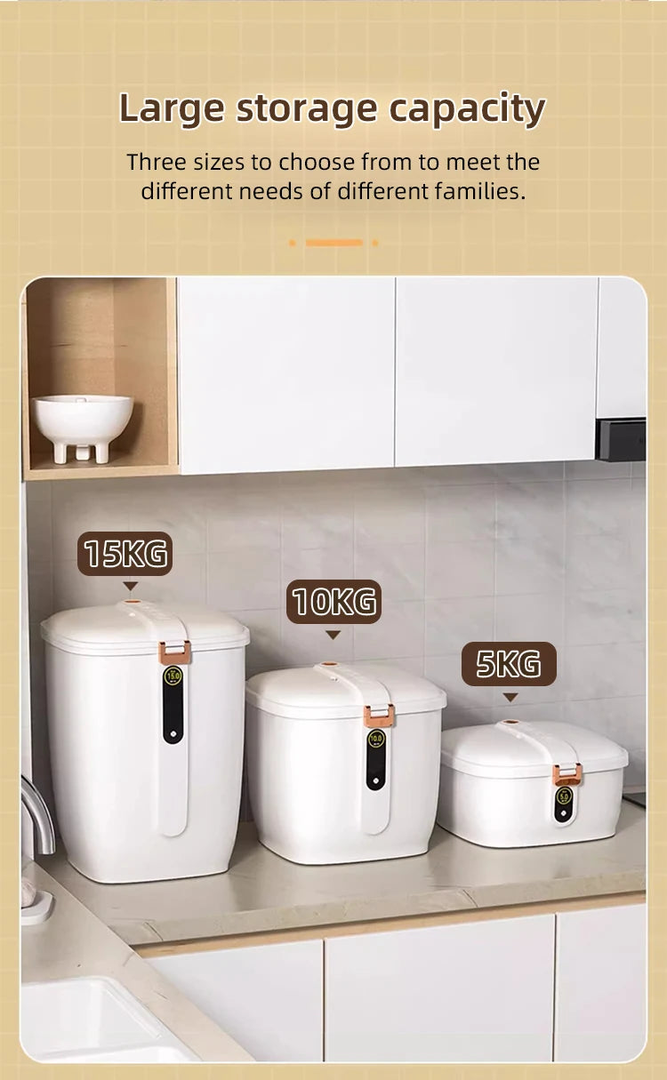 Kitchen Food Storage Containers Rice Box 5KG 10KG Insect-Proof Moisture-Proof Cereal Dispenser Flour Sugar Storage Containers